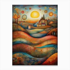 Sunset In The Countryside 22 Canvas Print