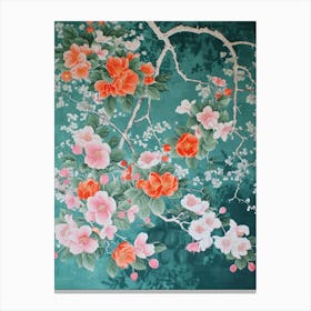Hokusai Great Japan Botanical Japanese 1 Canvas Print
