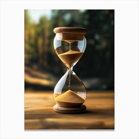 Hourglass With Sand Canvas Print