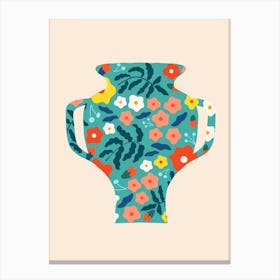 Floral Vase Canvas Print