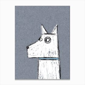 Little White Dog Canvas Print