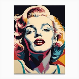 Marilyn Monroe Portrait Pop Art (1) Canvas Print