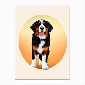 Bernese Mountain Dog Illustration dog Canvas Print