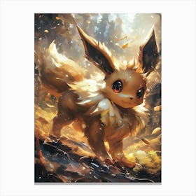 Eevee Pokemon Anime Manga Japan Poster Canvas Print