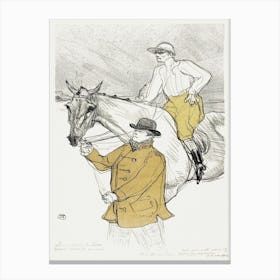 The Jockey Going To The Post (1899), Henri de Toulouse-Lautrec Canvas Print