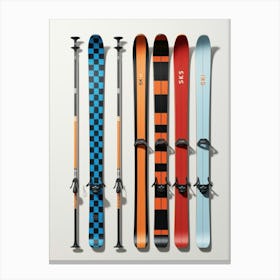 Skis sports 2 Canvas Print