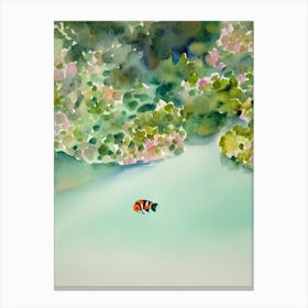 Clownfish II Storybook Watercolour Canvas Print