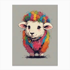 Rainbow Sheep 2 Canvas Print