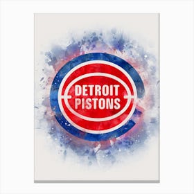 Detroit Pistons 4 Canvas Print