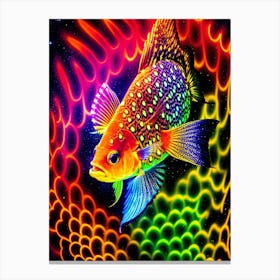 Psychedelic Fish Canvas Print