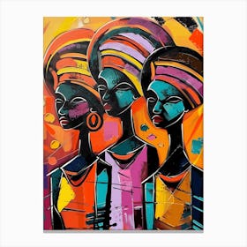 Three African Women Canvas Print