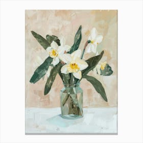 A World Of Flowers Daffodil 3 Painting Canvas Print