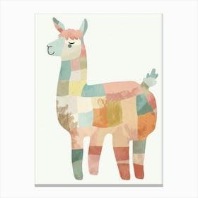 Charming Nursery Kids Animals Alpaca 1 Canvas Print