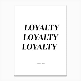 Kendrick Loyalty Canvas Print