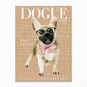 Frenchie Dogue Cream Canvas Print
