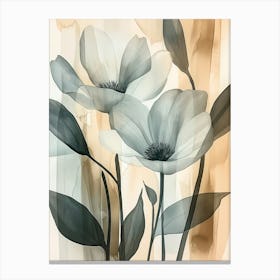 Three Flowers Canvas Print