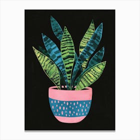 Plant In A Pot 43 Canvas Print