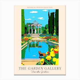 The Garden Gallery, Versailles Gardens France, Cats Pop Art Style 3  Canvas Print