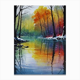 Winter In The Woods Canvas Print