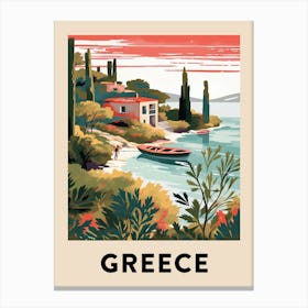 Vintage Travel Poster Greece 8 Canvas Print