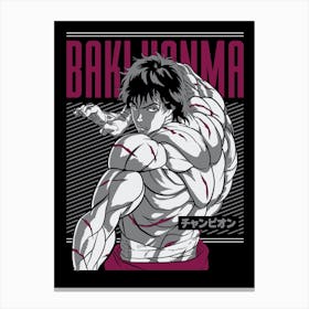 Baki Hanma Anime Poster 1 Canvas Print