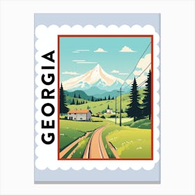 Georgia 2 Travel Stamp Poster Canvas Print