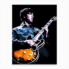 noel gallagher oasis britpop music band 4 Canvas Print