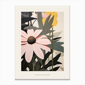 Flower Illustration Black Eyed Susan 1 Poster Canvas Print