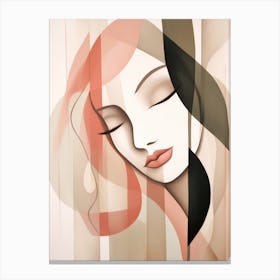 Abstract Of A Woman Canvas Print