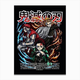 Demon Slayer Anime Poster Canvas Print
