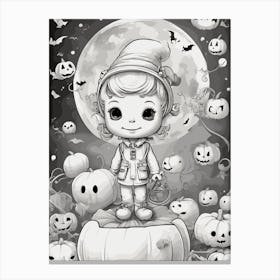Halloween Jack O Lantern 2 Canvas Print