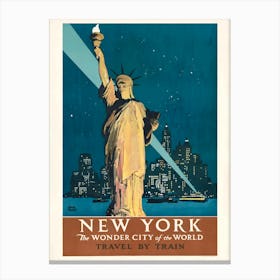 New York The Wonder City Of The World Canvas Print