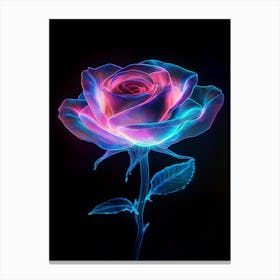 Irradiated Rose 1 Canvas Print