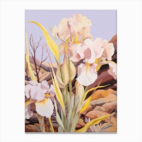 Iris 3 Flower Painting Canvas Print