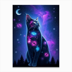 Galaxy Cat 7 Canvas Print