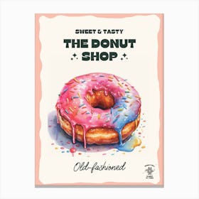 Old Fashioned Donut The Donut Shop 2 Canvas Print