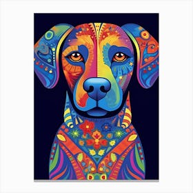 Psychedelic Dog 1 Canvas Print