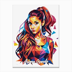 Ariana Grande 02 Portrait Music WPAP Pop Art Canvas Print