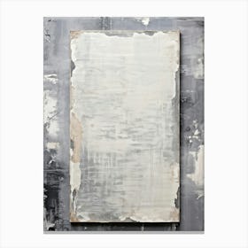 A Sheet Of Retro Style Old Fashioned Cardboard Textured Saturated In The Monochrome Grey Shades O (1) Canvas Print