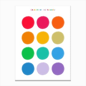 Rainbow Colours Canvas Print