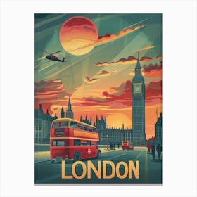 London At Sunset 1 Canvas Print