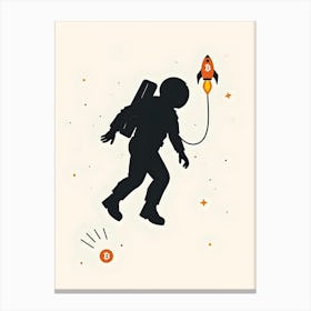 Man In Space Canvas Print