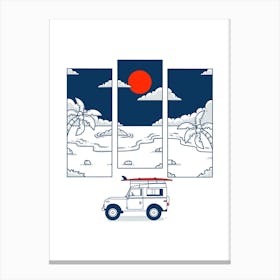 Sunset Rover Canvas Print