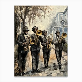 Jazz band Canvas Print