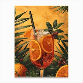 Aperol Spritz Orange 129 Canvas Print