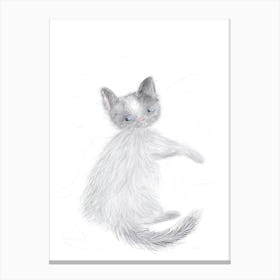 Cute Hair Cat - reggaepainting Canvas Print