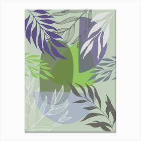 Abstract Leaves 6 Canvas Print