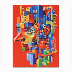 Man'S Head 8 Canvas Print