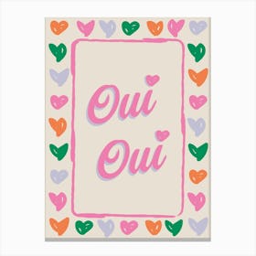 Oui Oui No. 1 Canvas Print