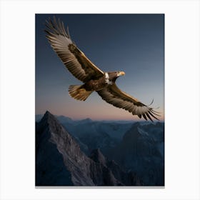 Eagle In Flight 1 Canvas Print